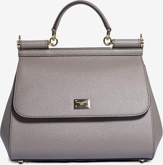 Dolce & Gabbana Handtasche aus Dauphine-Leder Large Sicily