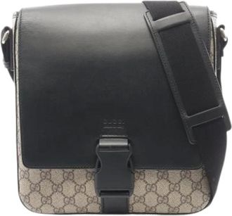 Gucci Vintage, unisex, Beige, ONE Size, Leer, Pre-owned Vintage Cross Body Bag