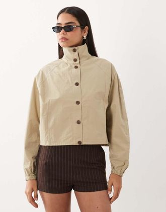 Cotton On Arlen - Giacca spray color sabbia-Bianco