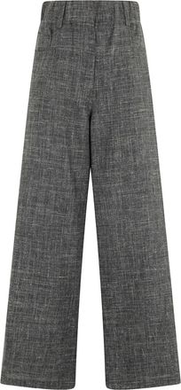 Alysi slub-texture trousers - Grey