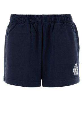 Sporty & Rich Blue Embroidered Short
