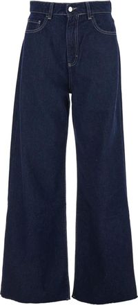 Icon Denim Los Angeles Jeans, Dames, Blauw, W24, Katoen, Debby Wide Leg Jeans