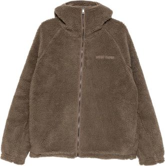 Daily Paper Clothing Dias Sherpa-texture Zip-up Hooded Jacket