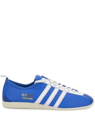 adidas Japan leather three-stripe sneakers - unisex - Calf Leather/Fabric/Rubber - 10.5 - Blue