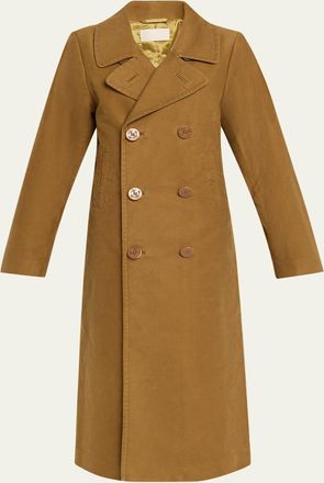 6397 Long Double-Breasted Peacoat