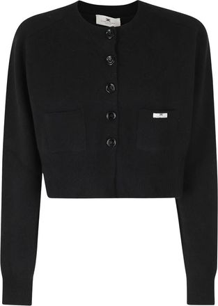 Elisabetta Franchi Cardigans - Dames - Vesten - Zwart - M - Truien & Vesten