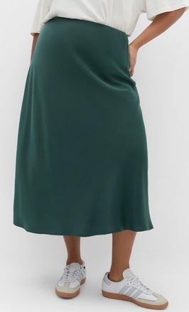 City Chic Miranda Midi Skirt in Forest at Nordstrom, Size Xxl