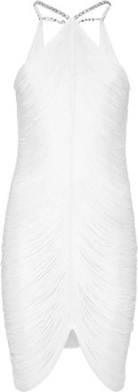 Philipp Plein Korte Jurk - Dames - Feestkleedjes - Wit - XL - Kleedjes