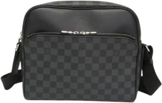 Louis Vuitton Pre-owned Cross Body Bags, male, Gray, Size: ONE SIZE Pre-owned Dayton Reporter PM N41408