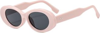 Generic Commuter Womens Vacation Sunglasses Driver Mens Sport Sun Glasses(Pink)