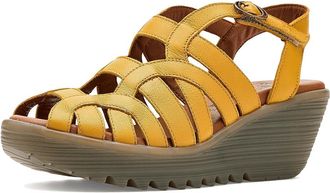 FLY London Lemy397fly Womens Sandals Bumblebee : EU 41 (US Womens 10-10.5) M, Leather