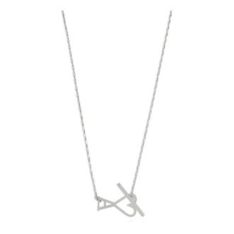 Ami Necklaces, unisex, Gray, Size: ONE SIZE Logo Necklace