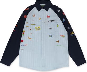 Denim Tears Blue Bowling Shirt