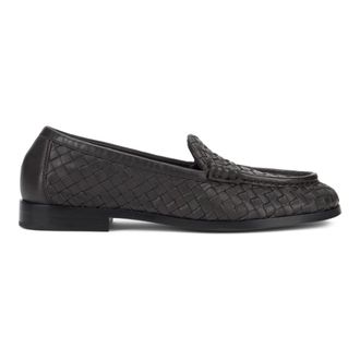 Bottega Veneta Loafers, female, Brown, Size: 7 1/2 US Woven leather moccasins