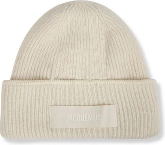 Jacquemus Le Bonnet Gros Grain - Accessories - Hombre - Beige - ONE SIZE