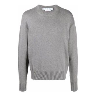 Off-white Logo Embroidered Knitted Jumper OMHE091C99KNI0010610