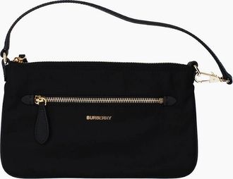 Burberry Womens Burberry Pouch Shoulder Bag - Black