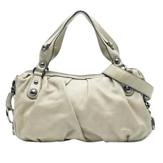 Gucci Pre-owned Handbags, female, Beige, Size: ONE SIZE Pre-owned Vintage Satchel