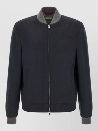 Brunello Cucinelli cashmere bomber jacket