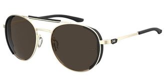 Under Armour UA 0008/G/S Asian Fit 3YG/70 Mens Sunglasses Gold Size 55
