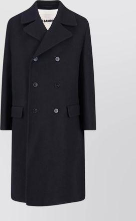 Jil Sander long length double-breasted jacket