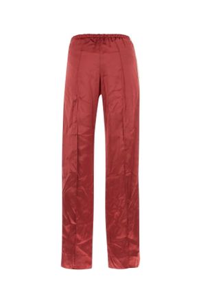 Palm Angels Womens Tyrian Purple Viscose Pant 2703 Exterior: Pantaloni