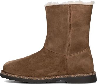 Birkenstock Bruine Shearling Ritslaarzen voor Dames - Dames - Winterlaarzen - Bruin - 41 EU - Wol - Schoenen