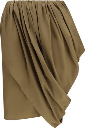 Chlo&eacute; Womens Skirt Amber Olive Cotton
