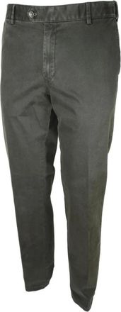 Meyer Mannen Broek oslo 2-3536 / 29 plus maat - Heren - Slim Fit Jeans - Groen - W25 - Katoen - Jeans