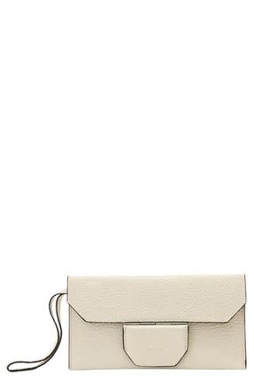 AllSaints Ursa Leather Wallet in Sahara White at Nordstrom