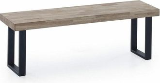 Home Heavenly Home Heavenly - Banco Asiento Darek. Banqueta Comedor Y Cocina. Banco Recibidor Y Pie De Cama. 120 Cm Ancho. Color: Roble Honey - Negro