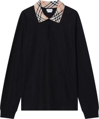 Burberry Heren, Tops, Zwart, Maat: S Katoen