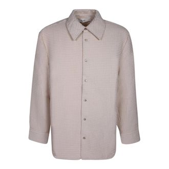 S&eacute;fr Casual Shirts, male, White, Size: S Oseary Shirt