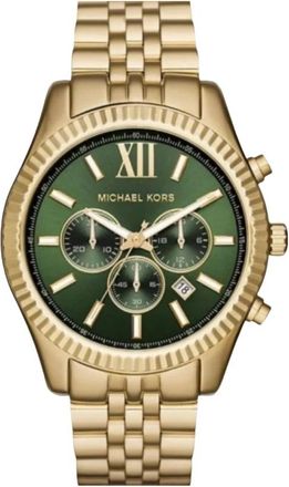 Michael Kors Lexington Chronograph Horloge - Heren - Horloges - Geel - ONE Size - Accessoires