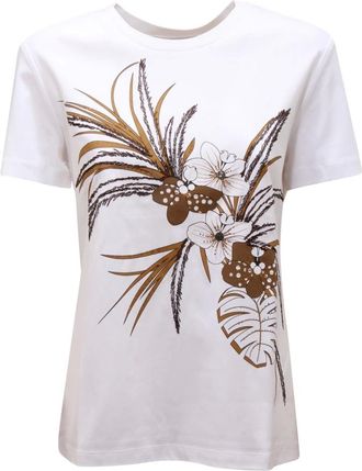 Max Mara Cotton T-Shirt with Logo