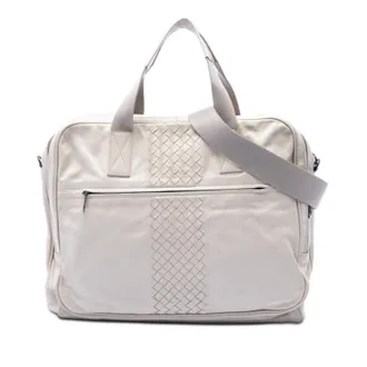 Bottega Veneta Pre-owned Bottega Veneta Intrecciato Trimmed Nappa Business Bag Unisex EEPI3LIXT14GAJRO