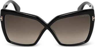 Tom Ford Eyewear Zonnebril met geometrisch montuur - Zwart