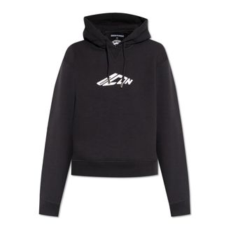 Dsquared2 Bedrukte Sweatshirt - Dames - Hoodies - Zwart - XS - Katoen - Hoodies & sweatvesten