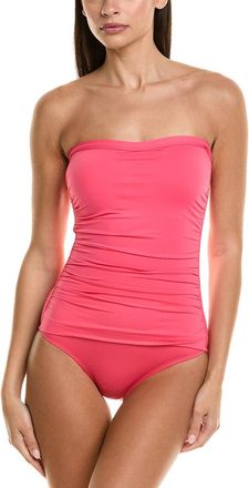 Tommy Bahama Pearl Shirred Bandeau One-Piece
