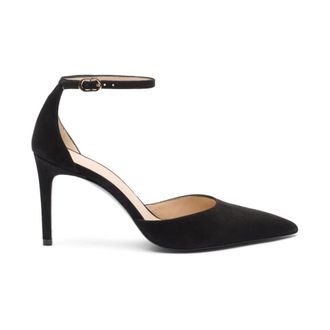 Stuart Weitzman Power Strap 85 Pump - female - Stuart Weitzman - Pumps - Black - 3 1/2 UK - Shoes