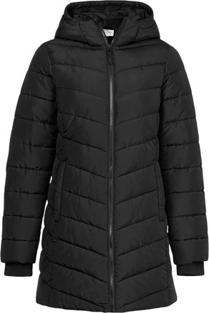 Slazenger Gevoerde polyester jas van gemiddelde lengte voor dames (Zwart)