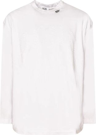 GCDS Long Sleeve Tops - Heren - Longsleeves - Wit - M - Tops