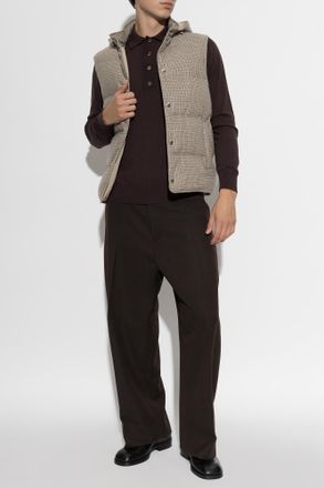 Eleventy Wool Vest, Mens, Beige