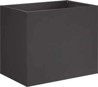 vidaXL Macetero De Jard&iacute;n Negro 50 X 40 X 50 Cm Acero Laminado En Fr&iacute;o Vidaxl