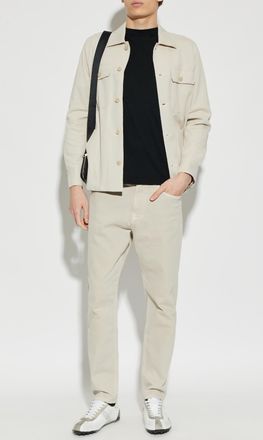 Brioni Crew Neck T-shirt, Mens, Black