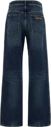 Miu Miu Indigo Denim Jeans - Blue