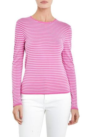 English Factory Stripe Sweater in Pink/White at Nordstrom, Size X-Small
