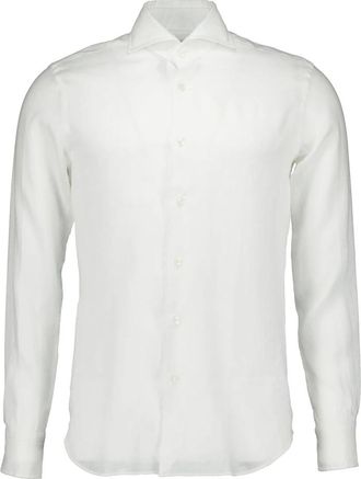 Xacus Lange Mouw Overhemden 721ml/11297 - Heren - Casual Overhemden - Wit - M - Overhemden