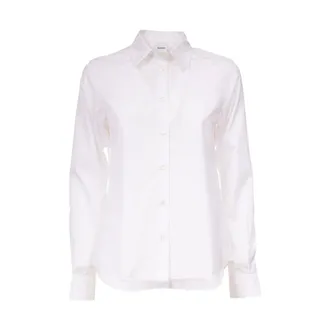 Aspesi Dames, Blouses & Shirts, Wit, Maat: M Katoen