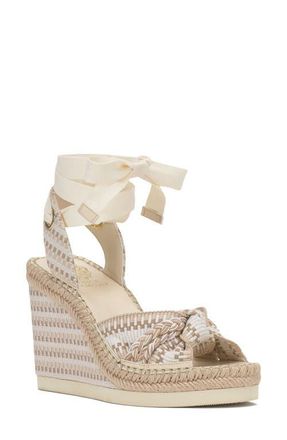 Vince Camuto Bealie Platform Wedge Sandal in Ivory Multi at Nordstrom, Size 7.5